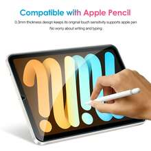 BOLLYMORE Tablet Screen Protector 2pcs Tempered Glass Screen Protector For IPad 10th Gen 10.9"(2022)/11th Gen A16 2025, Compatible With Face ID And Apple Pencil, Suitable For IPad Mini 6th/7th Generation Mother's Day Gift - 2PCS Glass - View 4