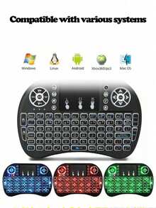 1pc 2.4G Wireless Dual-Mode Mini Flying Mouse With Touchpad Keyboard - Multicolor - View 10