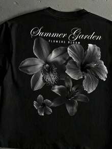 Playera de corte holgado y confortable para mujer - Negro - Ver 3