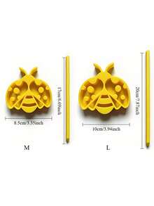 3pcs Bee-Shaped Waterproof Outdoor Decor, Can Be Used As Cute Creative Outdoor Water Source For Bees, Suitable For Garden, Patio, Lawn And Other Outdoor Scenes - Multicolor - View 5