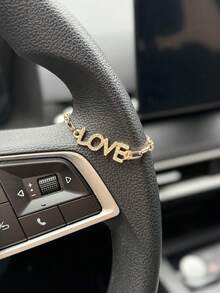 1pc LOVE Letters Car Steering Wheel Decoration Car Interior Decoration Accessories - A - View 6