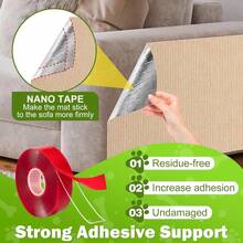 Indoor Cat Sofa Corner Protector, Anti-Scratch Furniture Protection Pad, Trimmable Climbing Cat Scratching Mat Play Mat, Suitable For Cat Tree/Door/Carpet, Easy To Use (Cat Supplies/Cat Toys/Cat/Cat Bed/Cat Scratcher/Cat Tree) - 30*100cm - View 8