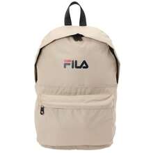 FILA حقيبة ظهر يومية وللمدرسة للجنسين، حقيبة ظهر Formosa S'Cool Two، 100% بوليستر، إغلاق بسحاب، جيب أمامي، شعار مطبوع، تصميم بسيط - بيج - مشاهدة 1