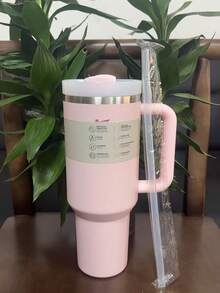 新款 S-TANLEY H2.0 40盎司平底带吸管保温杯，适合旅行，不锈钢保温杯 - 多色40oz - 查看 13