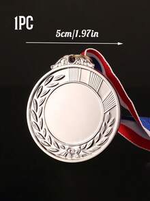1pc Customized Metal Tag, Customized Medal, Wheat Edge Medal, Zinc Alloy Material, Children's Competition Medal, Sports Event Marathon Honor Badge, Can Be Used As Children's Encouragement Gift, Customized Wedding & Event - Multicolor - View 12