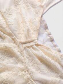 Women's Summer Lace Camisole, Cropped Sexy Elegant Charming American Chic Romantic Vacation Party Top Casual - Yellow - View 9