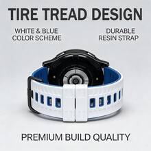 Dây đeo đồng hồ thể thao silicon hai màu 22mm tương thích với Forerunner 570 265 255 Venu 3 4, Vivoactive 4, Galaxy Watch3 45mm/Gear S3, Huami BALANCE 2/BIP 6 5, Watch GT 6 5 4 Runner 2, dây đeo thay thế chống nước và mồ hôi ngoài trời dành cho nam và nữ - Không khuôn - Xem 10