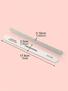 Dũa móng tay bằng gỗ, độ nhám 180/240, dũa móng tay thẳng chuyên nghiệp, tiết kiệm và hợp vệ sinh, dùng một lần. - Màu Xám nhạt - Xem 5