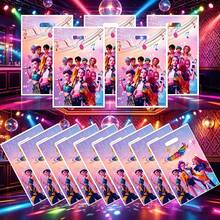 10个/套 时尚韩流粉丝礼品袋，生日派对礼品袋，适用于演唱会和粉丝聚会，可爱韩流派对礼品袋（款式随机） - 彩色 - 查看 1