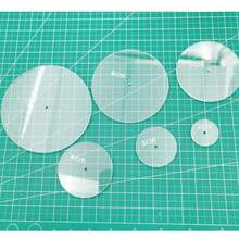 Conjunto de 8 Moldes de Acrílico para Patchwork - Moldes de Costura em Formato de Coração com Linhas de Grade, Ideais para Projetos de Quilting e Artesanato, Materiais para Quilting | Moldes de Coração | Materiais de Artesanato, Suprimentos para Quilting - Multicolorido - Ver 13
