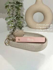 Customized Creative PU Leather Keychain, Personalized Unique Keyring Gift For Friends, Family, And Loved Ones, Hipster, Stylish, Custom, Personalized, Unique, Customized,Personalized Gifts For Women/Men, Personalized/Customized Keychain - Multicolor - View 4