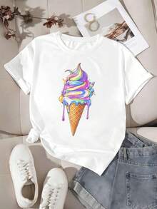 Women T-Shirts - White - View 2