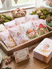 Bộ 27 nhãn dán phong bì chủ đề cổ tích, trang trí tiệc sinh nhật chủ đề cổ tích, túi quà tặng hình nấm cổ tích vẽ màu nước, túi đựng kẹo hình khu rừng thần tiên, trang trí vườn cổ tích, túi quà tặng dễ thương, trang trí tiệc sinh nhật lần thứ nhất, đồ dùng cho tiệc tiết lộ giới tính em bé, túi đựng kẹo giấy sinh nhật công chúa, tiệc mừng em bé, đám cưới, tiệc cô dâu, phần thưởng trong lớp học. - Nàng tiên hoa - Xem 8