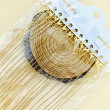 WGRXIRANYKM 12pcs/Pack 40cm Flat O-Shape Chain, Women Minimalist Necklace Jewelry, DIY Necklace Accessory - 40CM necklace-12PCS/Lot - View 13