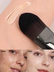 MAANGE 1pc Professional Facial Ultra-Thin Flat-Headed Foundation Brush,For Foundation & Mask Application Beauty Makeup Tool,With Soft Fiber For Easy Carrying,For Travel Makeup Brush,For Daily Makeup On Face,Gift For Women & Girl - Multicolor - View 7