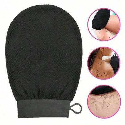 1Pc Double-Sided Exfoliating Bath Gloves, Deep Cleansing Body Scrub Mitt For Effective Dead Skin Removal, Gentle Shower Exfoliator For Smoother Skin, Suitable For Both Women & Men