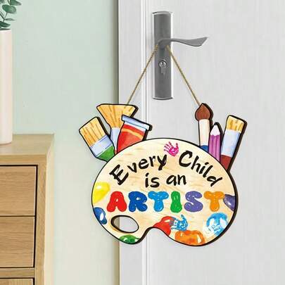 Best-Selling Easter, Christmas, Halloween Vivid Cute Rabbit Welcome Holiday Blessings 2D Wooden Hanging Door Sign, Holiday Decor