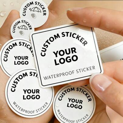 Nhãn dán tròn/vuông tùy chỉnh - Có thể tự do tùy chỉnh logo thương hiệu và văn bản. Thích hợp cho bao bì hộp quà, nhãn sản phẩm, quảng bá triển lãm, trang trí quà tặng, niêm phong sản phẩm, sắp xếp văn phòng, cắt dán thủ công, v.v.