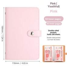 1pc A6 Piggy Bank With Card Slot, Can Hold 100 Banknotes, Includes Savings Notebook And Savings File, Buckle Lock, 1 Million Yen Savings Challenge, Includes Savings Calendar, Currency Categorization, Fun & Savings Support Set School Supplies - A - View 6