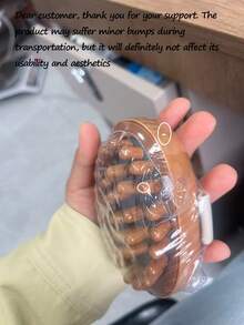 Cojín de madera con aceites esenciales para masaje anticelulítico, cepillo de masaje para el cuero cabelludo, masajeador corporal, accesorios de fitness - Multicolor - Ver 10