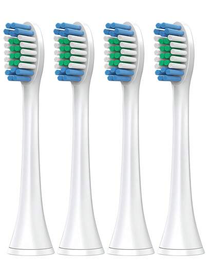 4 pièces Têtes de brosse à dents électriques compatibles avec Phi-Lips Sonicare, recharges de têtes de brosse à dents compatibles avec Phi-Llips Diamond Clean HX1100, 2100, 4100, 4300, 5100, 5300, 6100, 6500, 7000, 7300, 7500, 9000, 9300, 9500, 9700, 9750, 9900
