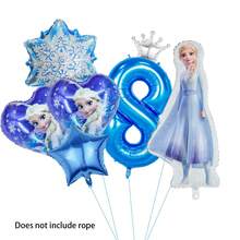 蓝色公主装饰气球套装，适用于儿童气球、儿童活动用品、生日派对装饰和节日装饰。专为生日派对设计，适用于主题派对、生日派对和节日派对装饰。 - 套裝氣球 - 查看 13