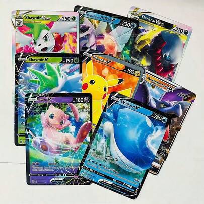 300 Board Game Cards, Anime Fan Gift Battle Cards, Flashcards, Cards (V Series VMAX, Rare GX Cards, Anime Game Cards, Auxiliary Bag Cards, Flashcards, Adult Holiday Gifts, Party Supplies, Holiday Accessories, Birthday Party Supplies, Birthday Gifts, Handmade Decorations, Pocket Monsters, Collectible Cards, Classic Cards, Suitable For Parties And Birthday Gifts (Random Styles)