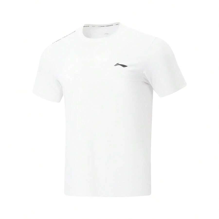 LI-NING Ice-Sensitive UV Protection T-Shirt, Men's Summer Breathable Running & Training Tee ATSW195 - White - View 1