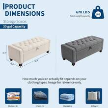 Storage Benches - Grey - View 2