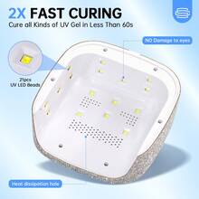 Portable Nail Lamp,  Light For Gel Nails, 48W, Plug-In Mini Nail Lamp Nail Dryer With Touch Control Auto Sensor And 3 Timer Settings Nail Light Portable Curing Lamp - View 3
