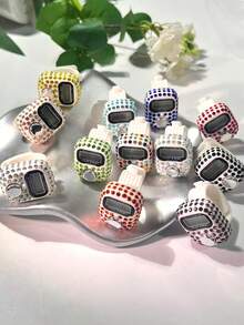 Nhẫn đeo tay kỹ thuật số đính đá mới, bộ đếm ngón tay tiện dụng giúp giảm căng thẳng, thích hợp cho kinh doanh, đếm số lần cầu nguyện, quà tặng lễ hội, v.v. - Nhiều màu - Xem 11
