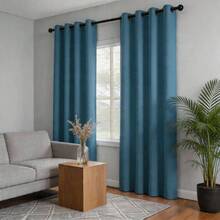1 Piece Thermal Blackout Curtain 135x225 Cm, Total Light And UV Ray Blocking, Noise And Temperature Insulation, Ideal For Bedroom, Living Room Or TV Room - 水綠色 - 查看 9