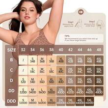 Jelly Bras For Women No Underwire Wireless Support Lift Full Coverage Plus Size Comfort Seamless Bra - màu đen - Xem 4