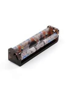 1Pc 78 Or 110 Mm Fashion Pattern Printing Manual Rolling Machine, Herb Cone Maker, Smoking Accessories, Gifts For Smokers. - One Size Fits All - View 7