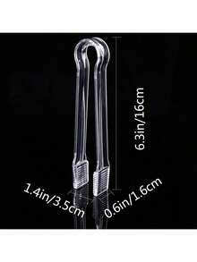 2/5pcs 6.3 Inch Reusable Mini Appetizer Tongs, Easy Grip Multi-Function Food Clips, Home Kitchen Ice Cube Salad BBQ Buffet Tongs, Dorm Travel Office Desk Coffee Bar Water Bottle Accessory Small Clips, Wedding Party Christmas Gift Back To School Home Decor Must-Have, Kitchen Essential Cookware Wedding Banquet Tableware Accessories - View 5