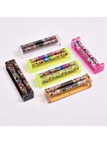 1Pc 78 Or 110 Mm Fashion Pattern Printing Manual Rolling Machine, Herb Cone Maker, Smoking Accessories, Gifts For Smokers. - One Size Fits All - View 9
