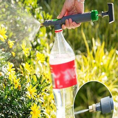 1pc Adjustable Nozzle & Spray Head Portable High Pressure Manual Sprayer, Suitable For Gardening Watering, Plants & Vegetables, Gardening Watering Tool, Agricultural Spraying Equipment