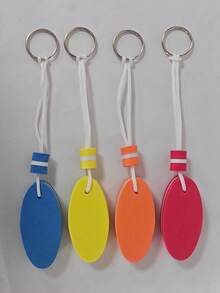 Llaveros flotantes para deportes acuáticos y botes, llaveros de espuma ovalada ligera para playas tropicales, llaveros de espuma flotante personalizados - Multicolor - Ver 11