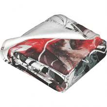 Anime Overlord Shalltear Bloodfallen Blanket Unisex Blankets Soft Plush Fleece Throw Blankets For Couch Sofa Bedding Living Room - màu đen - Xem 8