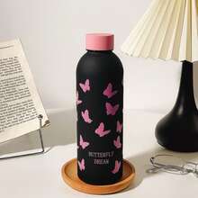 1 pieza - Taza de boca pequeña de alta calidad de 500ml/16.9oz, diseño de color minimalista, diseño de patrones creativos, vaso aislado de acero inoxidable de moda, botella de agua para exteriores, adecuado para fitness, viajes y una opción de regalo ideal - Ver 7