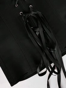 Y2K夏季女款上衣，優雅修身設計，可調節後背，適合約會、日常穿著、度假與音樂節，黑色 - 黑色 - 查看 9