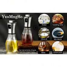 Oil Sprayer For Cooking - Olive & Avocado Oil Spray Bottle,  Glass Mister With Adjustable Nozzle, 2-In-1 Dispenser For Kitchen, BBQ, Baking - View 10