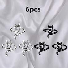 3pcs Set: Crochet Rings, Adjustable Cat-Shaped Yarn Guide, Finger Protector, Suitable For Crocheting, Sewing, Embroidery, Hand Protection, Hot Selling Product, High Demand, Limited Stock, Popular Item, Crochet Supplies, Sewing Accessories, Knitting, Crochet Tools, Women Accessories - Multicolor - View 14