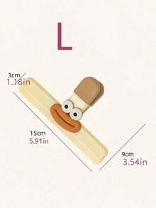 1/2pcs Cute Cartoon Snack Clips, Multifunctional Food Sealing Clips, Moisture-Proof Storage Clips, Suitable For Kitchen, Office, School - Plastic Food Bag Sealing Clips, Home Kitchen Storage Accessories - Multicolor - View 8