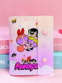 THE POWERPUFF GIRLS A5笔记本和写字板套装，简约拼贴记事本，可拆卸内页多功能活页夹，可选横线或方格纸，创意封面设计 - A7 - 查看 9