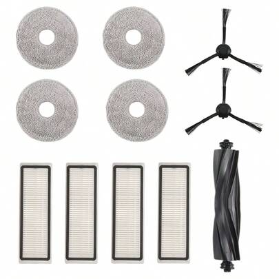 For Dreame Dreamebot L10S Pro Accessory Kit - Main Brush Side Brush Hepa Filters Mop Cloth