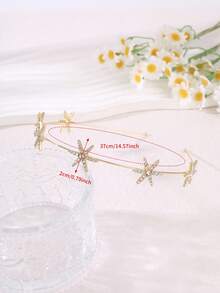 1 Stück Kristall Stern Haarband, luxuriöser funkelnder Stil, Haar-Accessoire für Alltag/Party/Date, dünnes Haarband für Frauen - Verschiedenfarbig - Übersicht 9