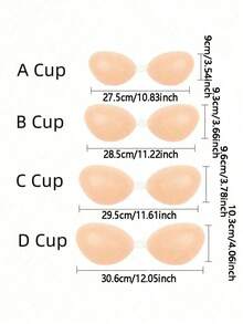 1 Pair Women's Silicone Bra, Ultra-Thin Adhesive Bra, Strapless Silicone Bra, Women's Silicone Push-Up Bra Pads, Style, Wedding Bra, Nipple Covers, Breathable Waterproof Bra, Strapless Bra, Suitable For Valentine's Day, Christmas, Bridal Wedding, Anniversary, Graduation Prom, Versatile Intimate Apparel For Refined Ladies - Slim - View 5