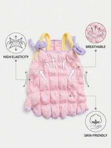 1件 - 宠物衣服，狗背心，粉色和黄色格子宠物服装，适合小型到中型犬，非常适合春夏穿着，可爱的狗狗服装。 - 彩色 - 查看 10