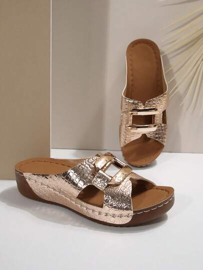 2026 Summer New Thick Sole Sandals, Women Shoes, Women Sandals, Women Platform Wedge Sandals